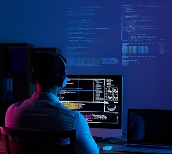 Code or legal text on a screen